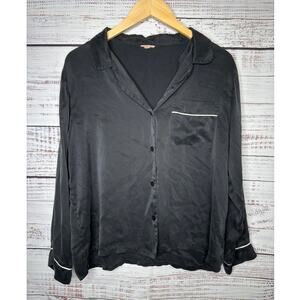 Eberjey Black Pajama Top